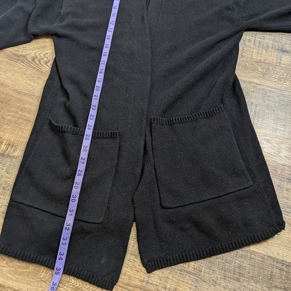 ARITZIA Wilfred Leandre Cardigan Black Cotton Long Sleeve - Picture 7 of 10